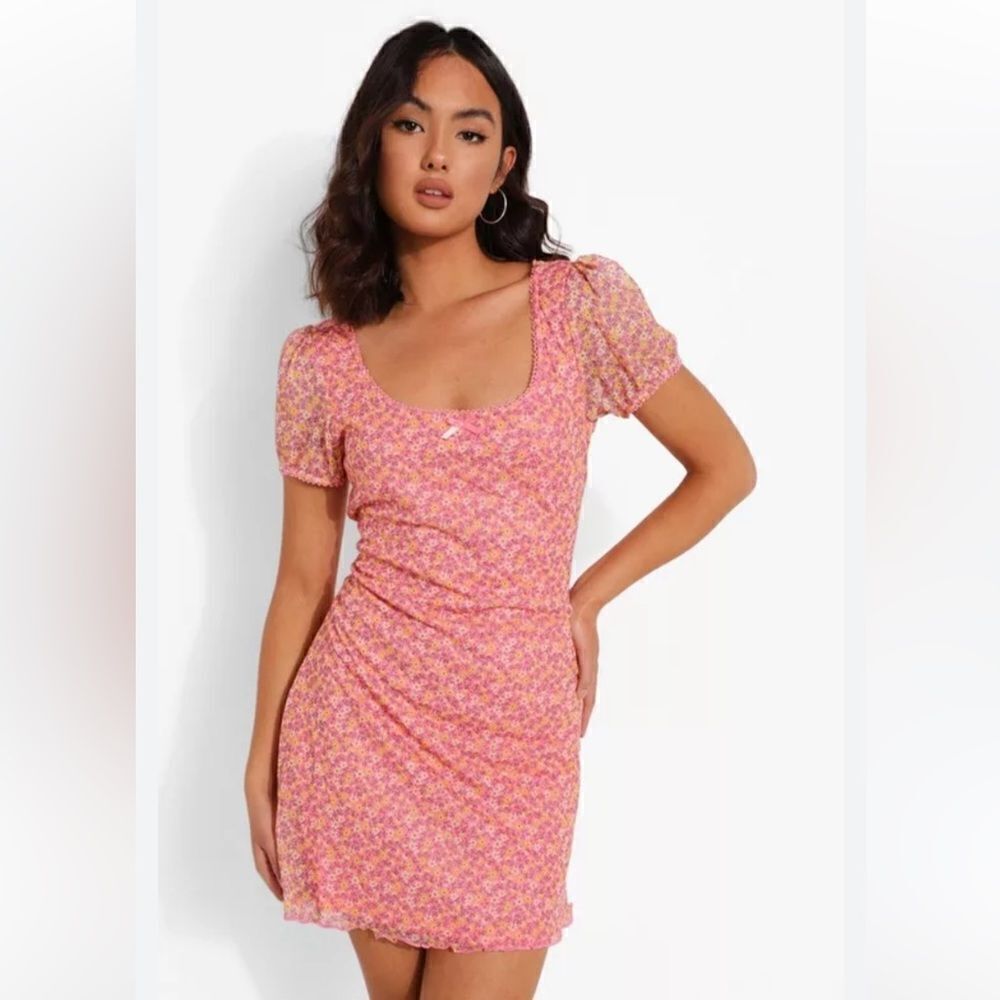 Brave soul floral mini dress L